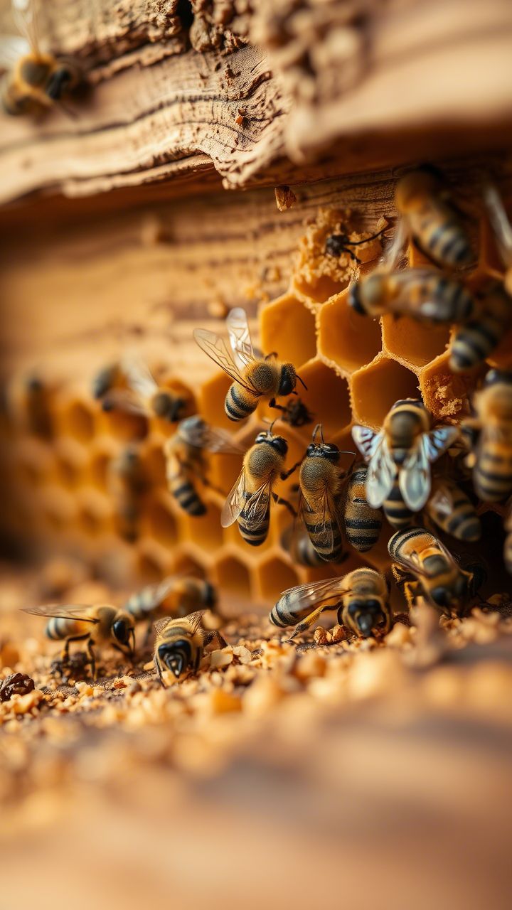 ruche miel abeilles